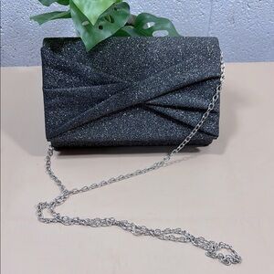Elegant grey Glitter Clutch​​
